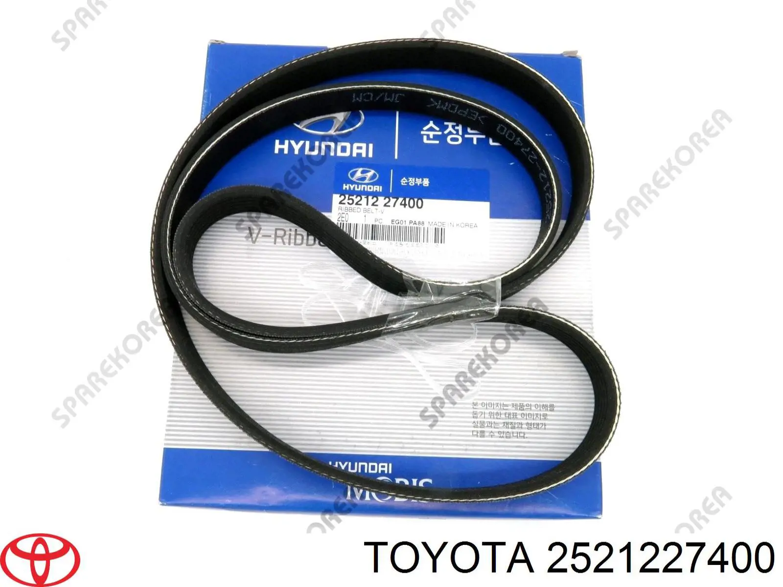 Correa de alternador 2521227400 Toyota