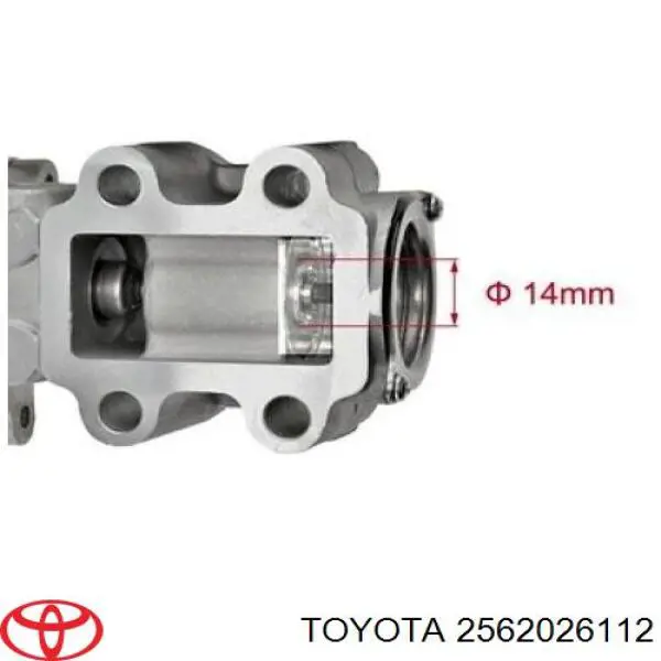 2562026112 Toyota Válvula EGR