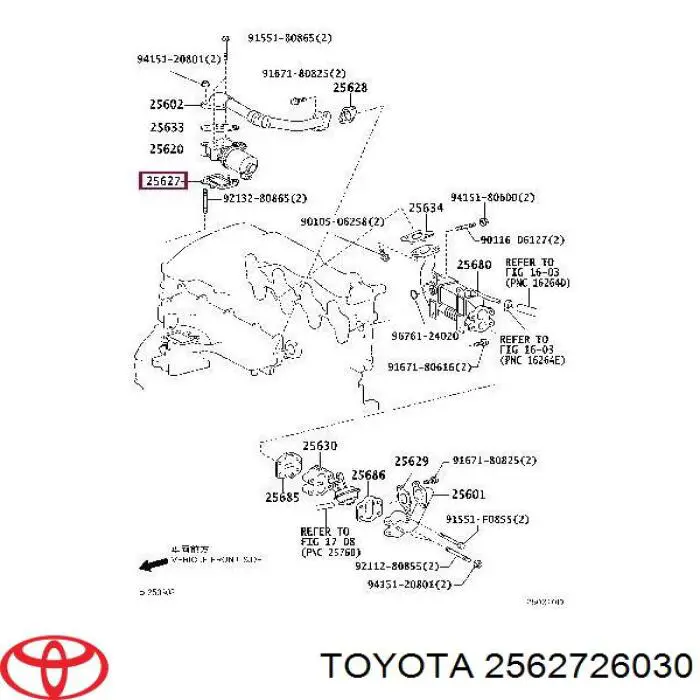  Toyota 2562726030 precio, desde 6,21 EUR