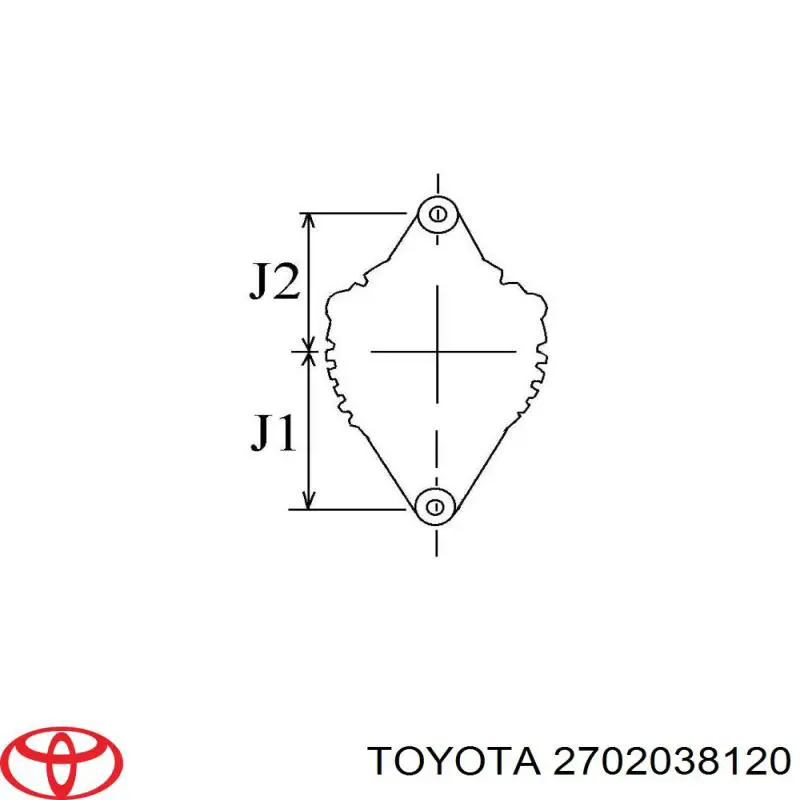 2702038120 Toyota alternador