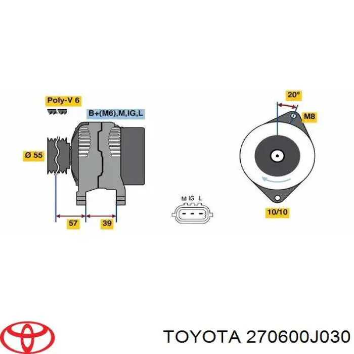 Comprar 270600J030 Toyota Dynamo