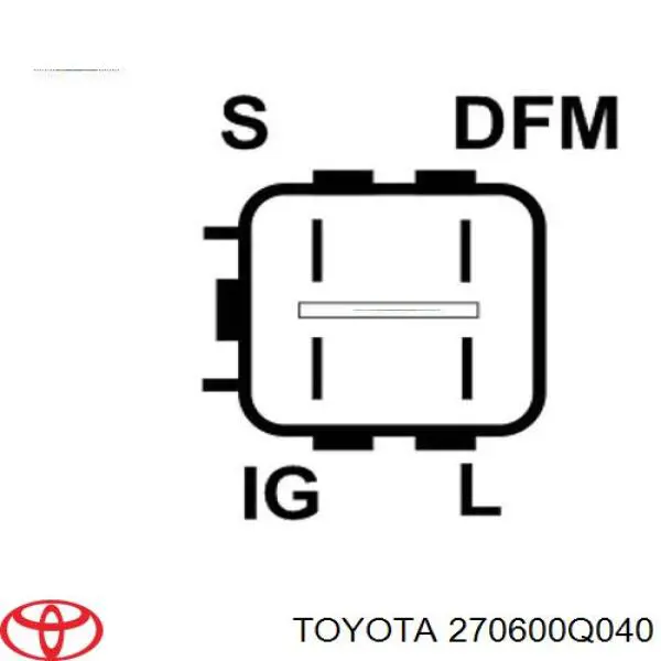 270600Q040 Toyota alternador