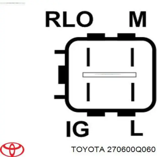 Alternador del motor Toyota 270600Q060 precio, desde 201,43 EUR