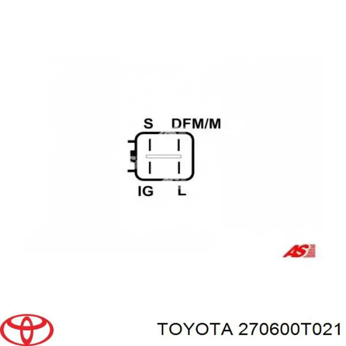 270600T021 Toyota alternador