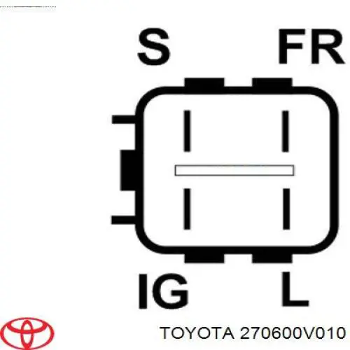 Alternador del motor Toyota 270600V010 precio, desde 217,02 EUR