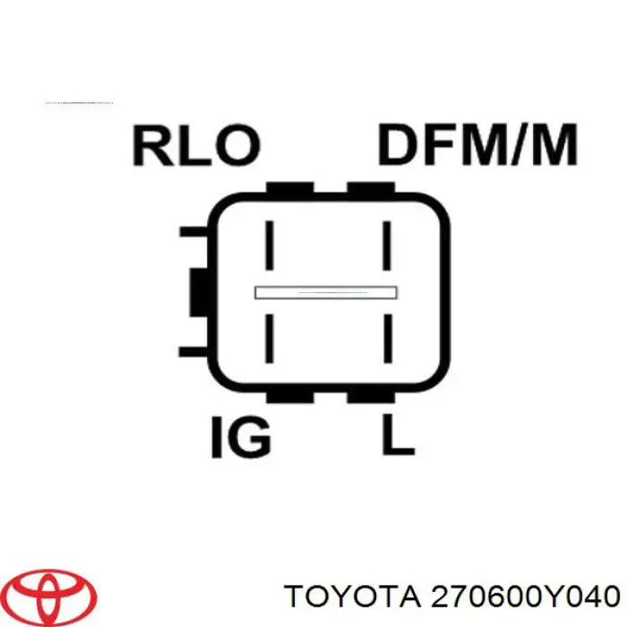 2706047030 Toyota Alternador de coche