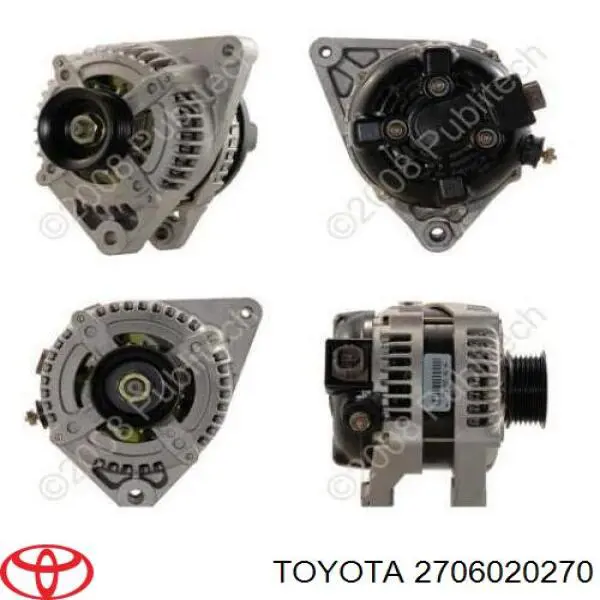 Alternador del motor Toyota 2706020270 precio, desde 258,82 EUR