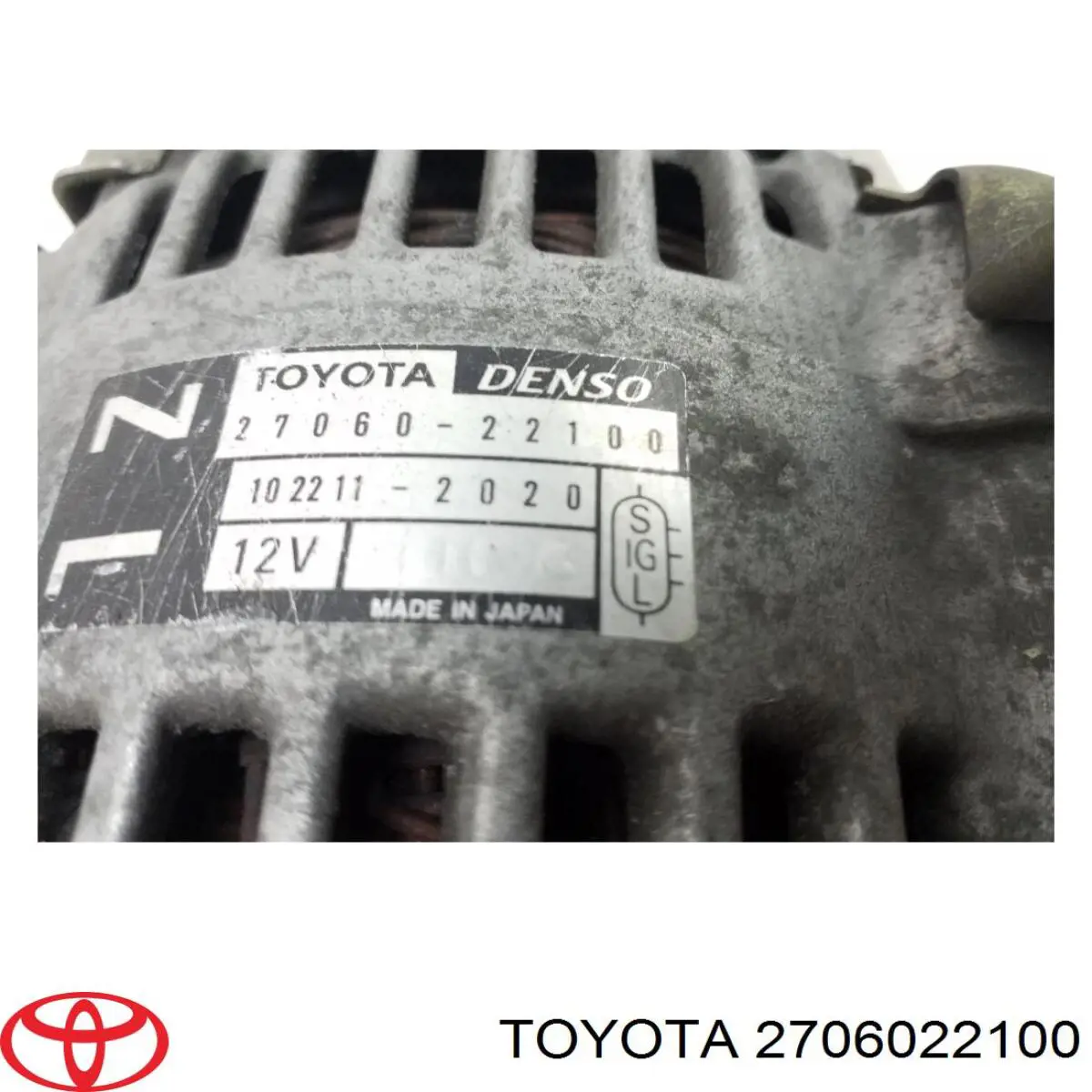 Alternador del motor Toyota 2706022100 precio, desde 74,05 EUR