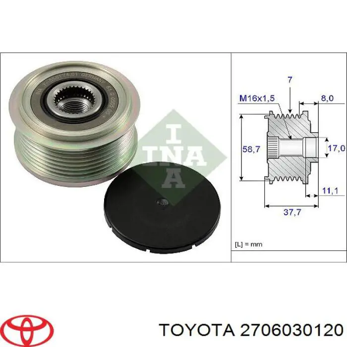 Comprar 2706030120 Toyota Dynamo