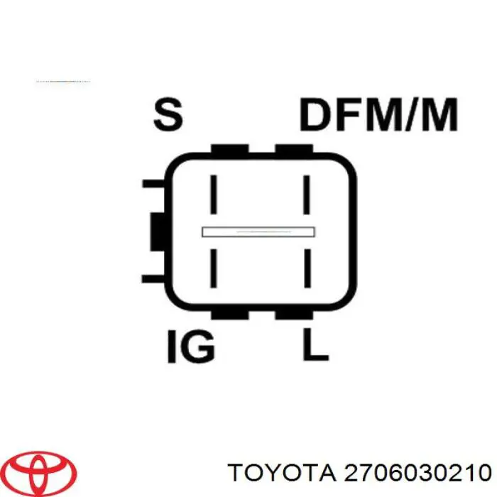 Alternador del motor Toyota 2706030210 precio, desde 218,57 EUR