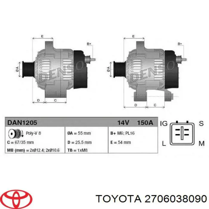 Comprar 2706038090 Toyota Dynamo
