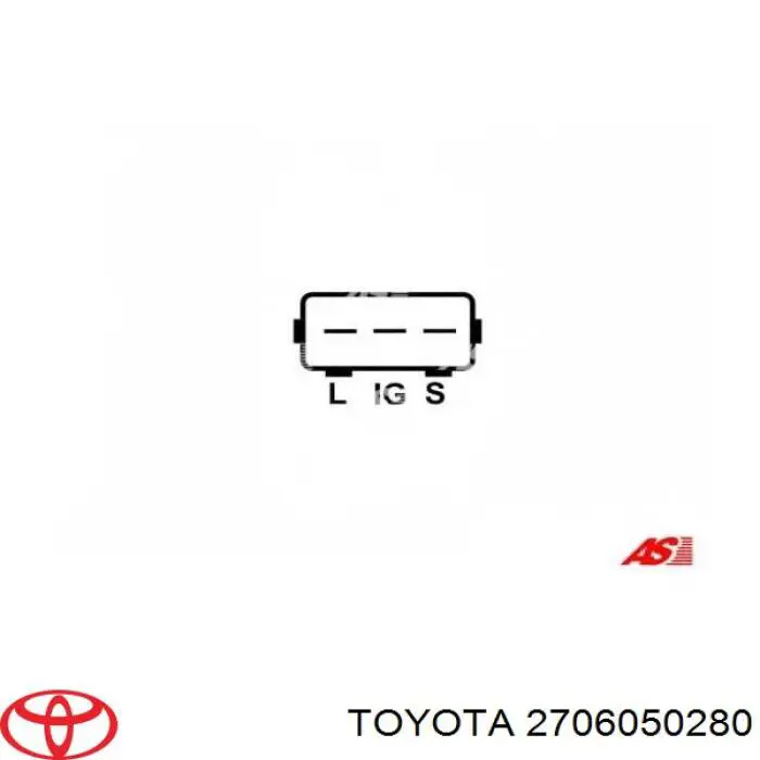 Alternador del motor Toyota 2706050280 precio, desde 204,14 EUR