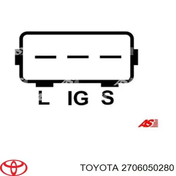 Alternador 2706050280 Toyota