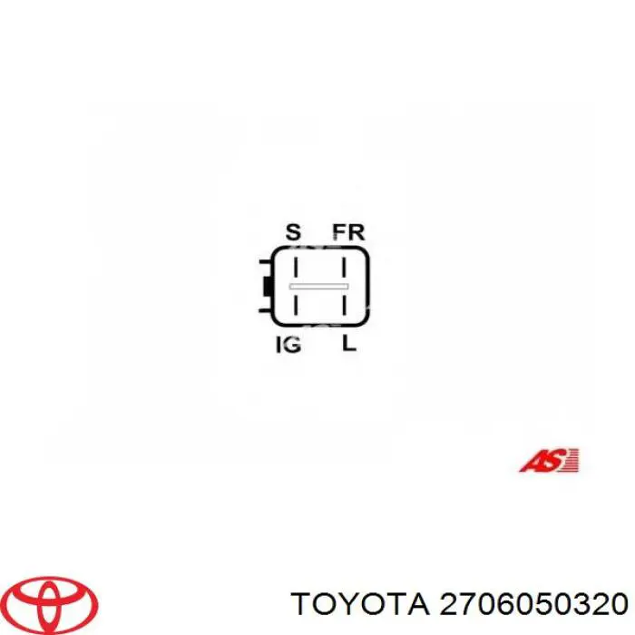 2706050320 Toyota Alternador de coche