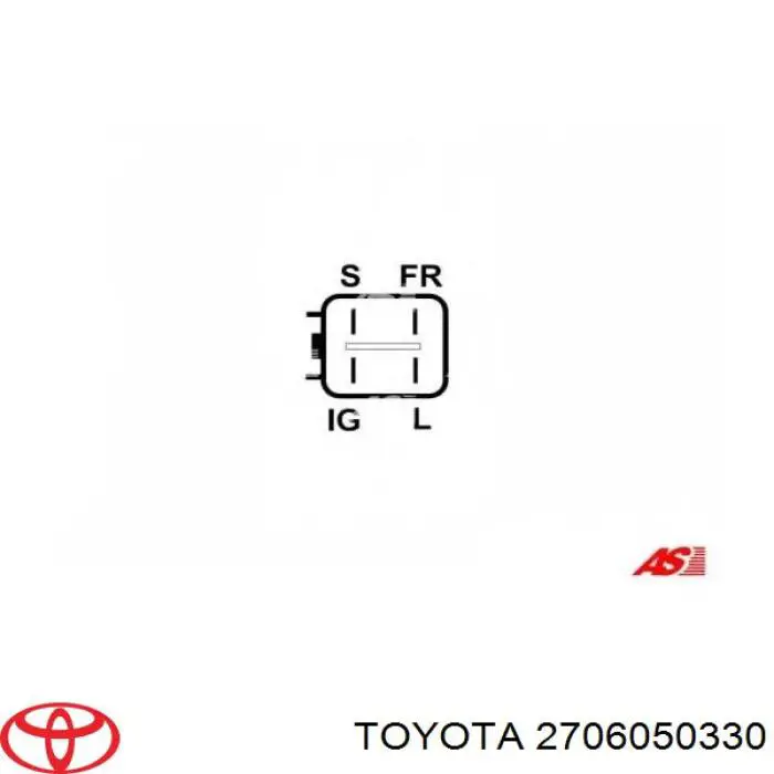 2706050330 Toyota Alternador de coche