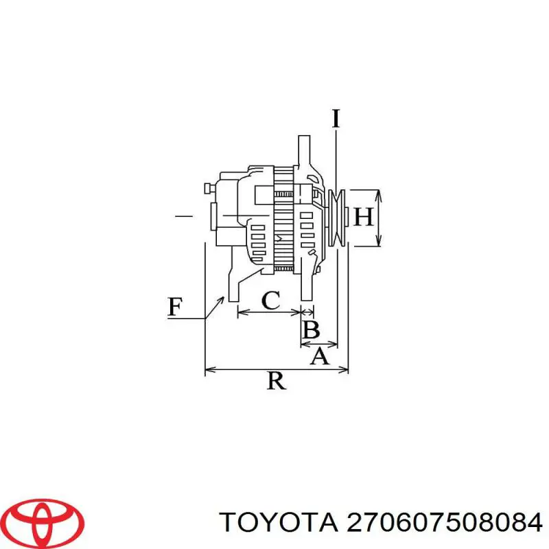 270607508084 Toyota alternador