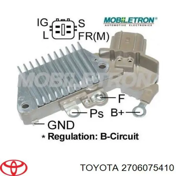 2706075490 Toyota alternador