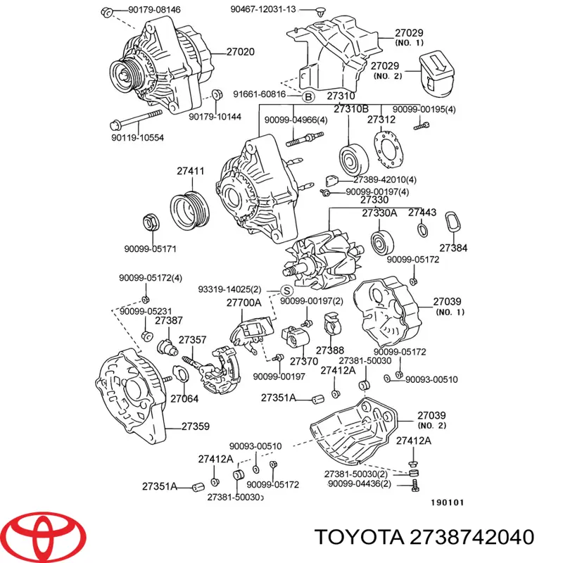 2738742040 Toyota