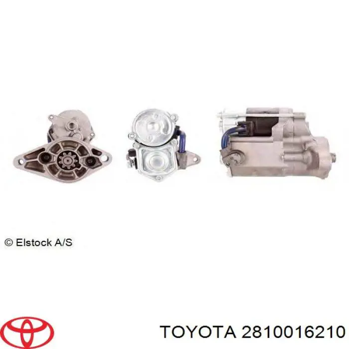 2810016210 Toyota motor de arranque