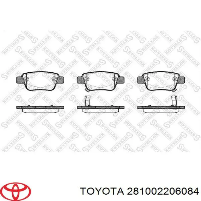 281002206084 Toyota motor de arranque