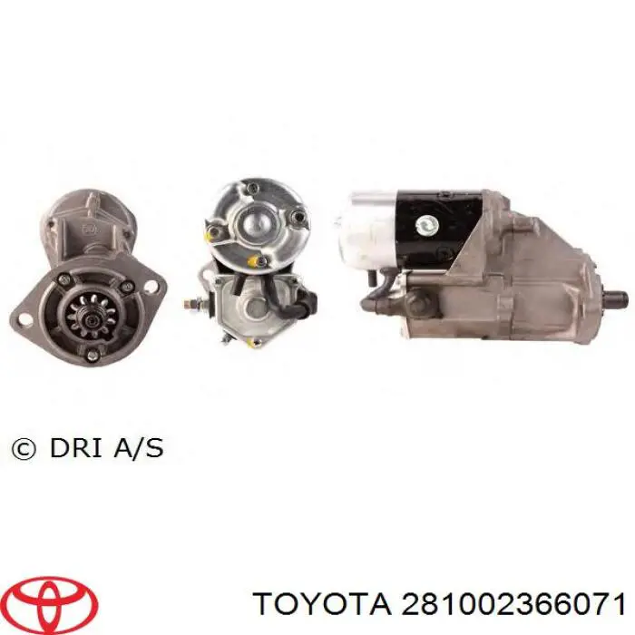 28100-23660-71 Toyota motor de arranque