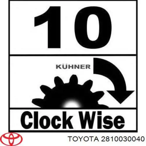 Comprar 2810030040 Toyota Motores de arranque