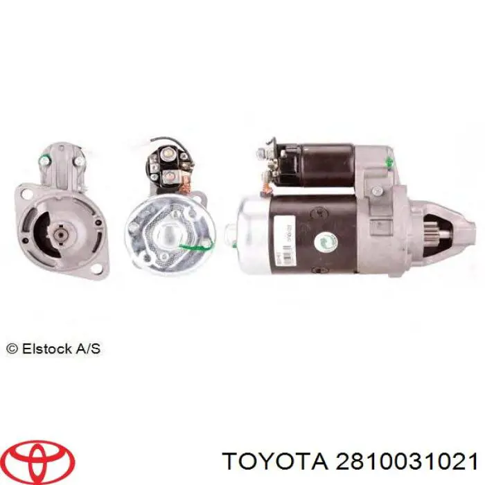 2810031021 Toyota motor de arranque