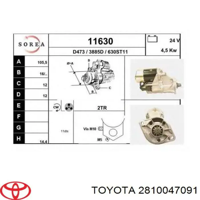 2810047091 Toyota