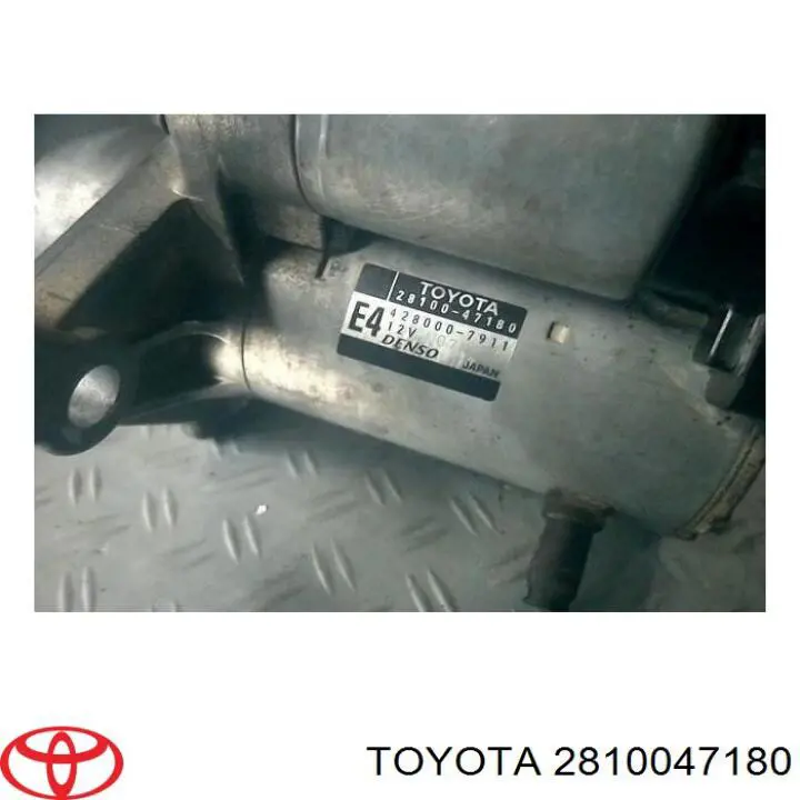 2810047180 Toyota motor de arranque