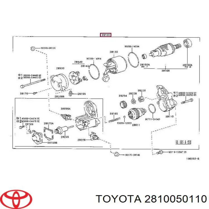 Comprar 2810050110 Toyota Motores de arranque