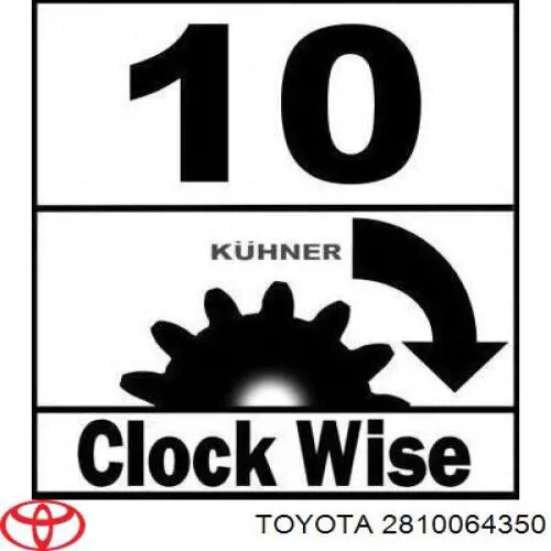 Comprar 2810064350 Toyota Motores de arranque