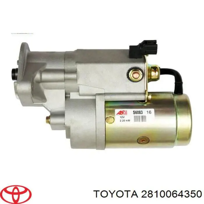 Motor de arranque 281006414084 Toyota