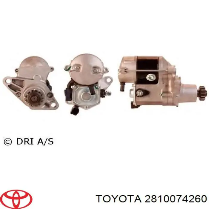 2810074260 Toyota motor de arranque