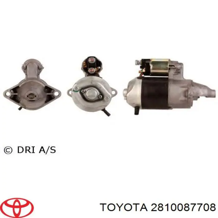 2810087708 Toyota motor de arranque