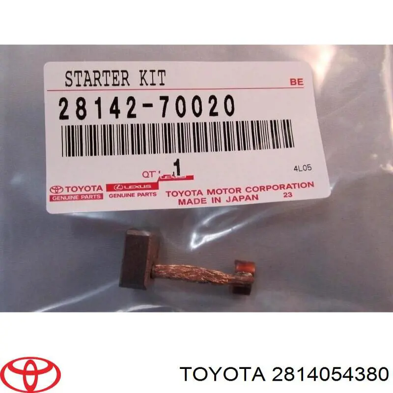 2814054380 Toyota portaescobillas motor de arranque