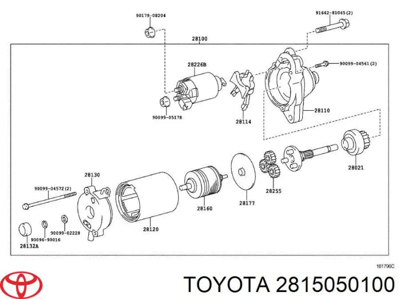 Comprar 2815050100 Toyota Interruptor magnético de arranque