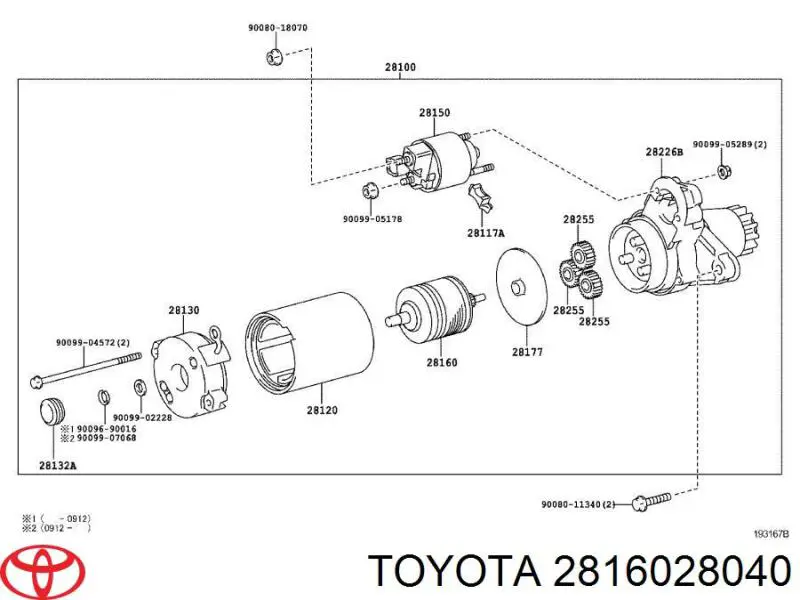 Bendix de coche Toyota 2816028040 precio, desde 86,74 EUR