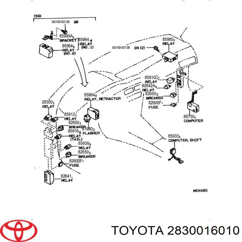 2830016010 Toyota