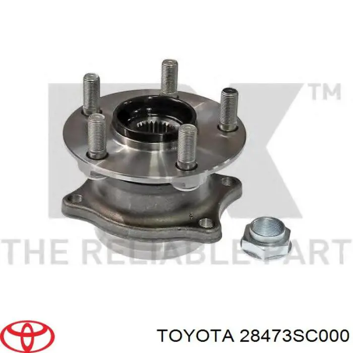 28473SC000 Toyota cubo de rueda trasero