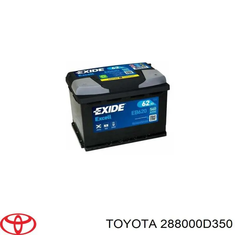 Batería de arranque Toyota 288000D350 precio, desde 695,59 EUR