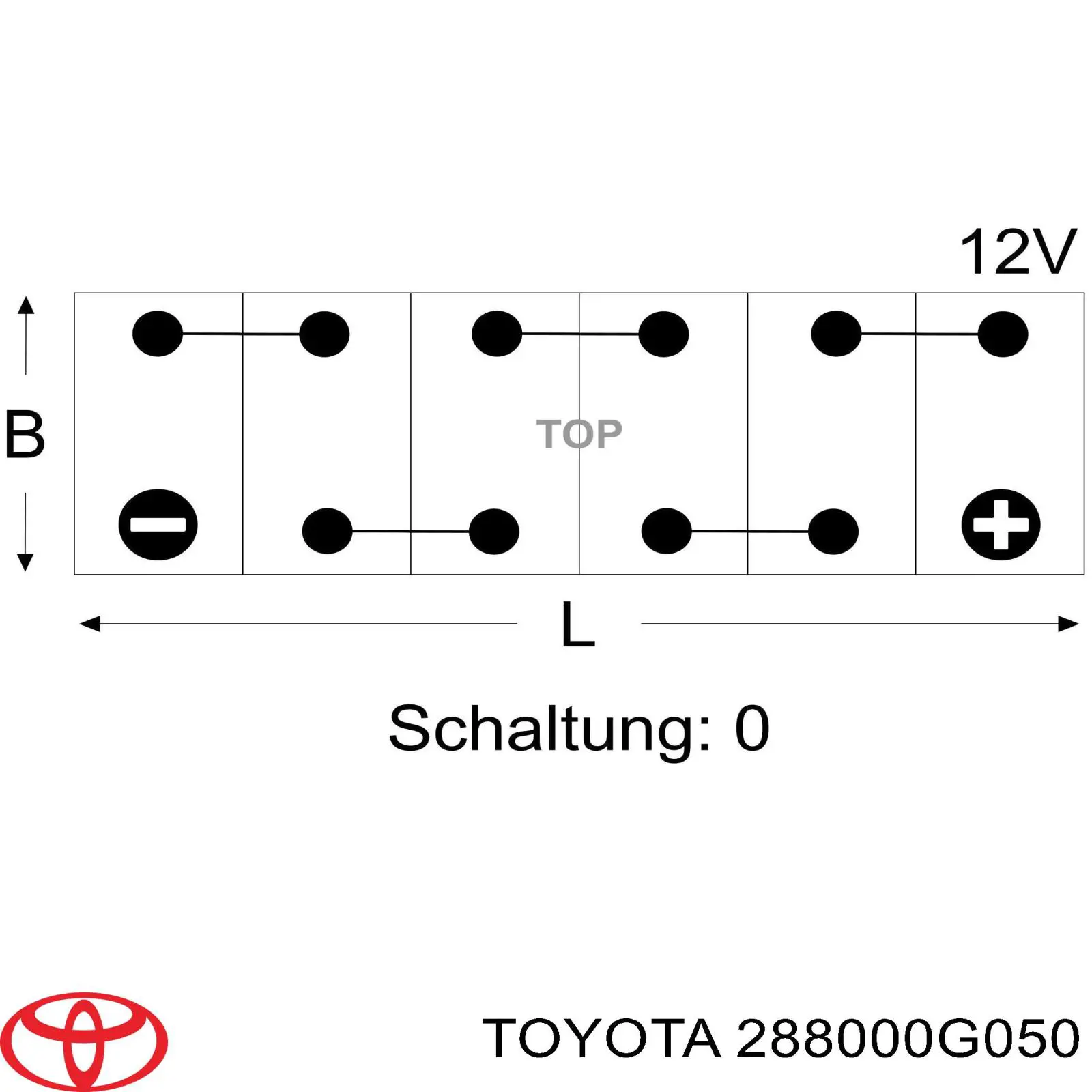Comprar 288000G050 Toyota Batería de coche