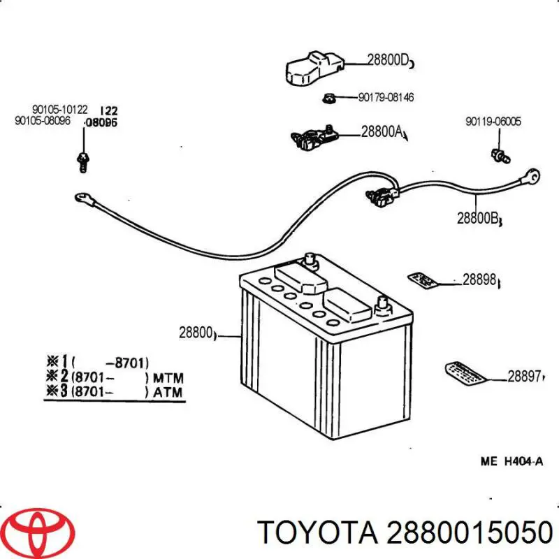Batería de arranque Toyota 2880015050 precio, desde 931,50 EUR