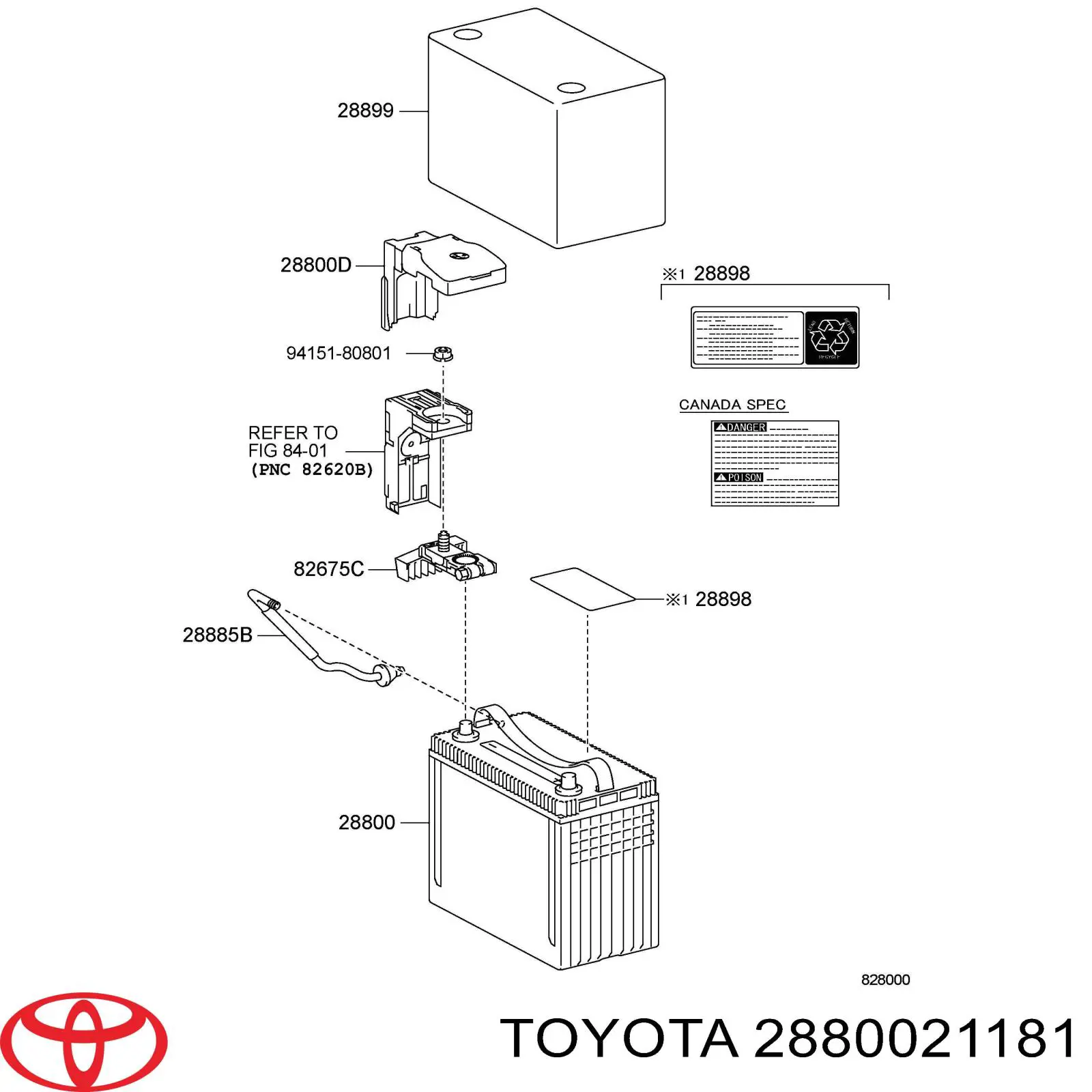 Batería de arranque Toyota 2880021181 precio, desde 283,51 EUR