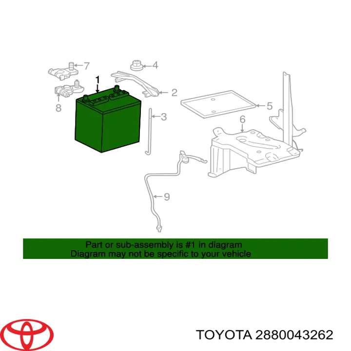 Batería de arranque Toyota 2880043262 precio, desde 765,52 EUR
