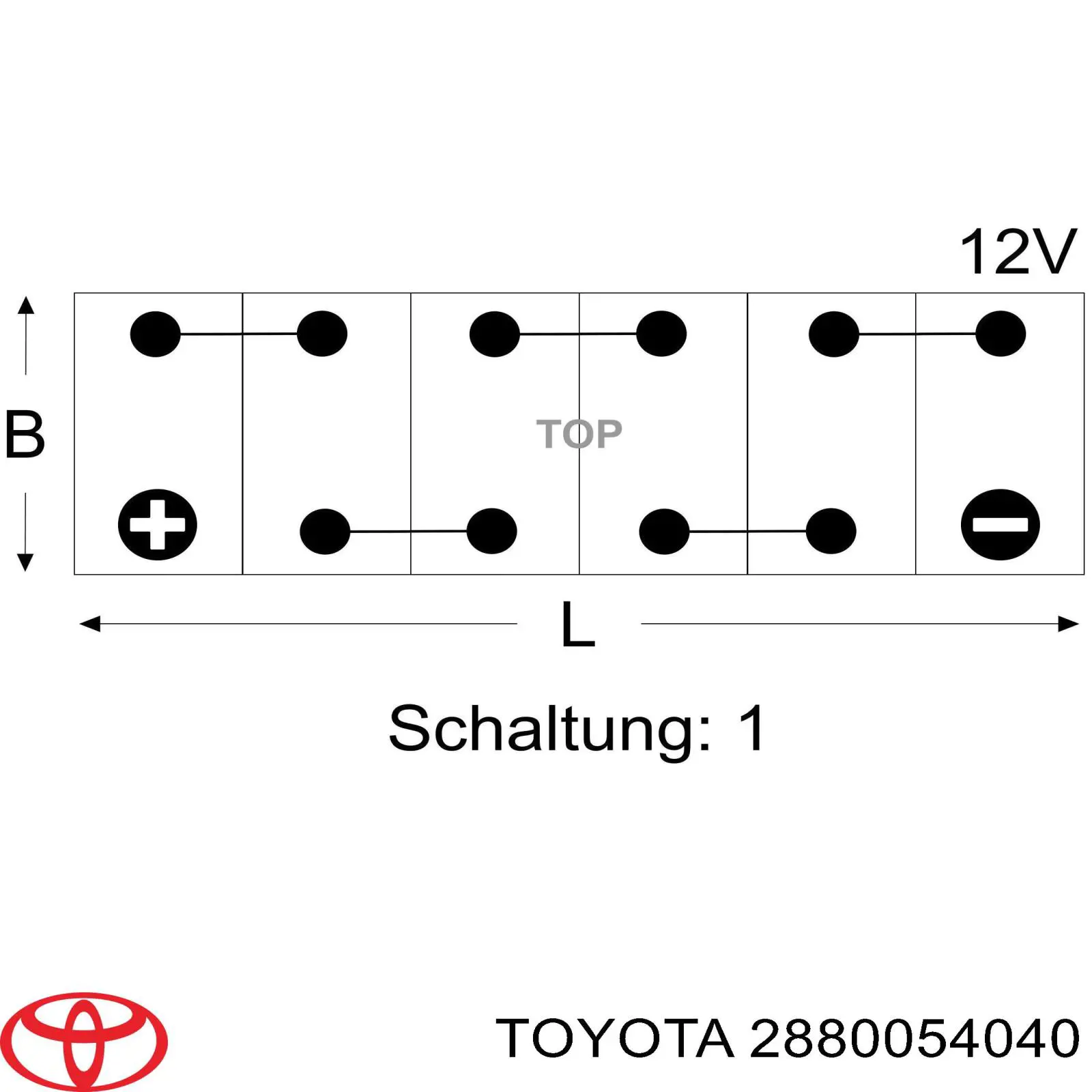 Batería de Arranque Toyota (2880054040)