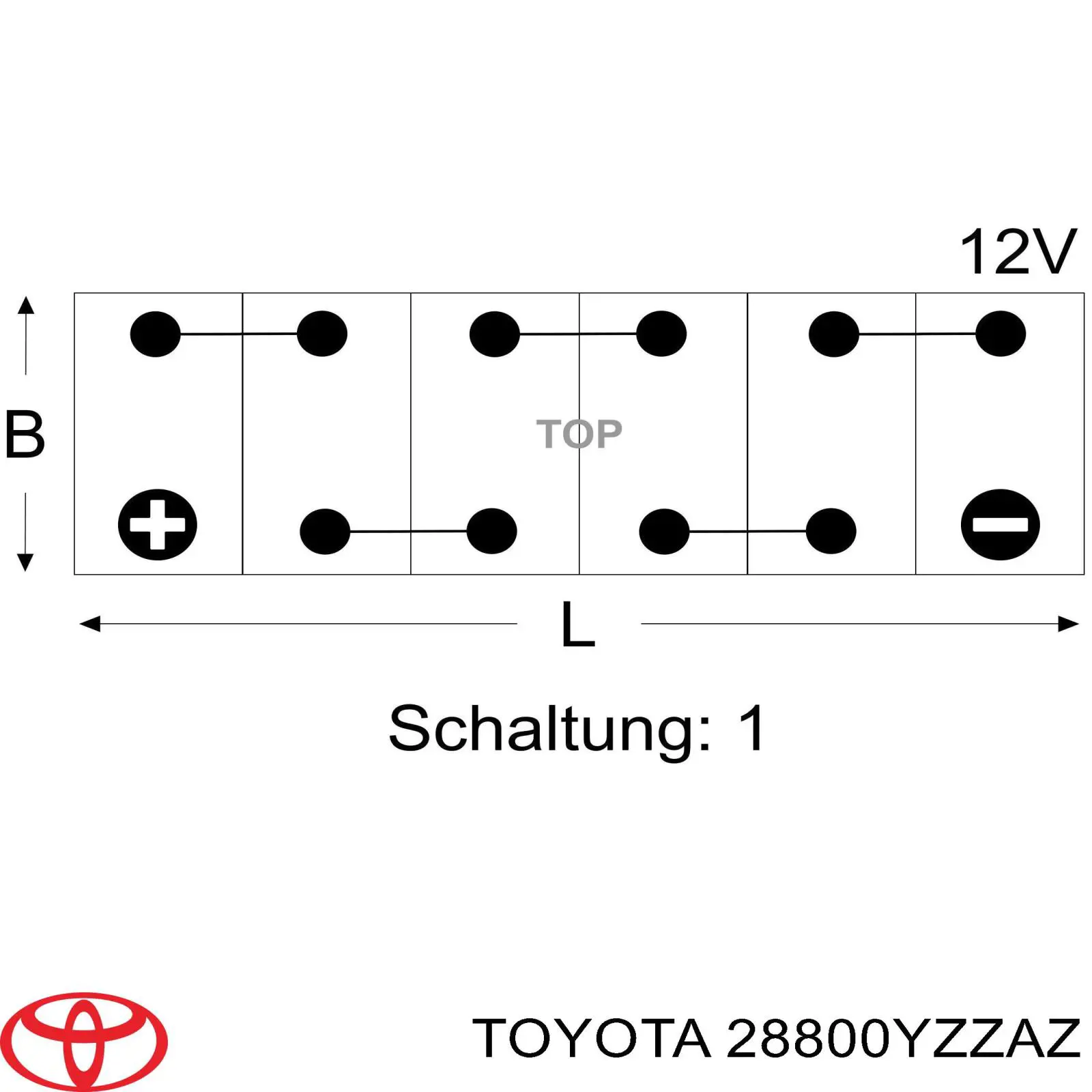 Batería de Arranque Toyota (28800YZZAZ)