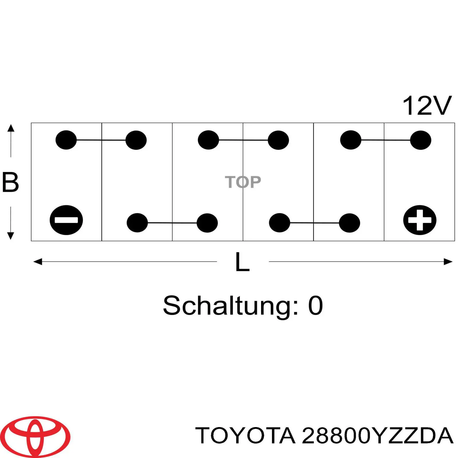 Batería de arranque Toyota 28800YZZDA precio, desde 322,83 EUR