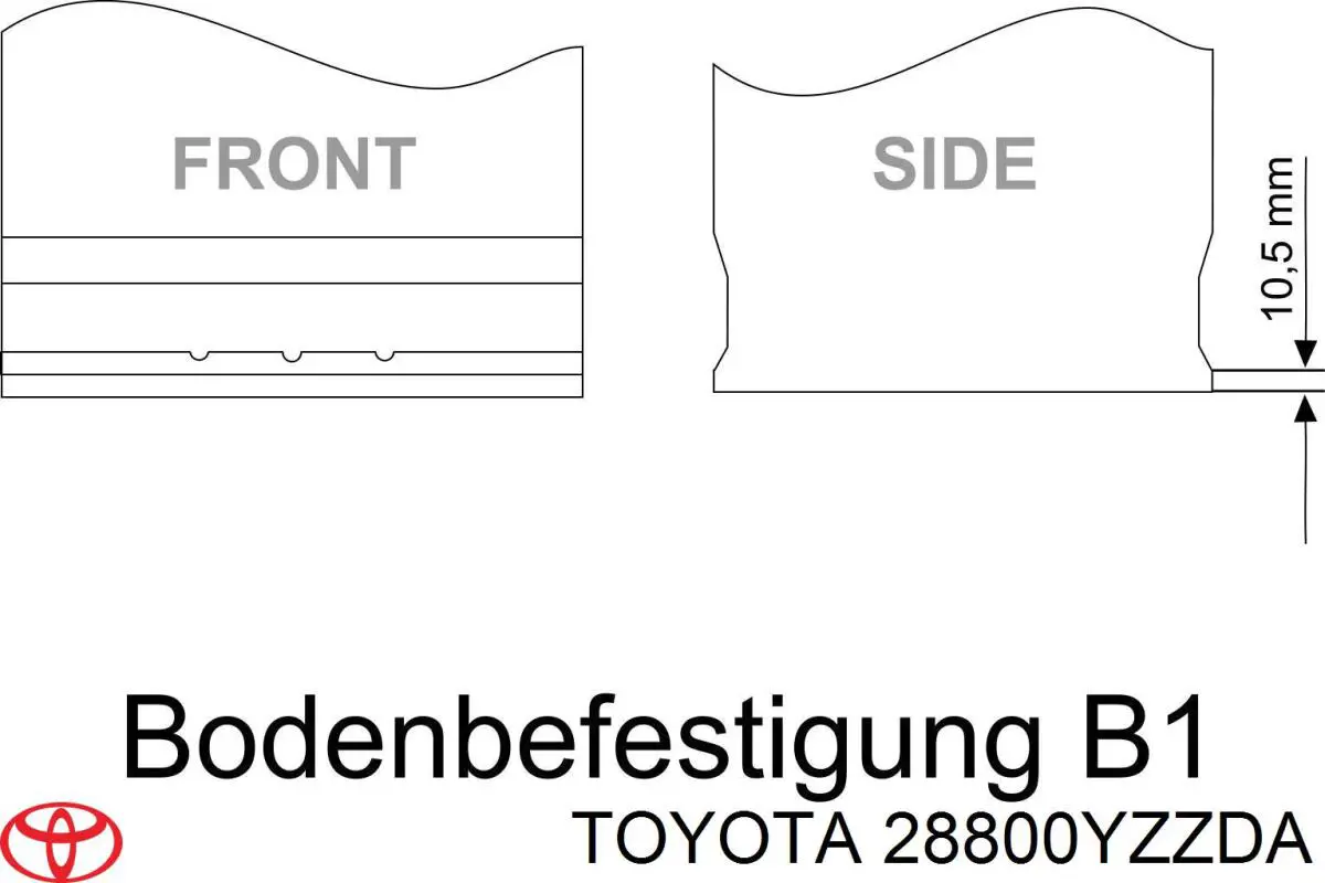 28800YZZDA Toyota Batería Start-Stop