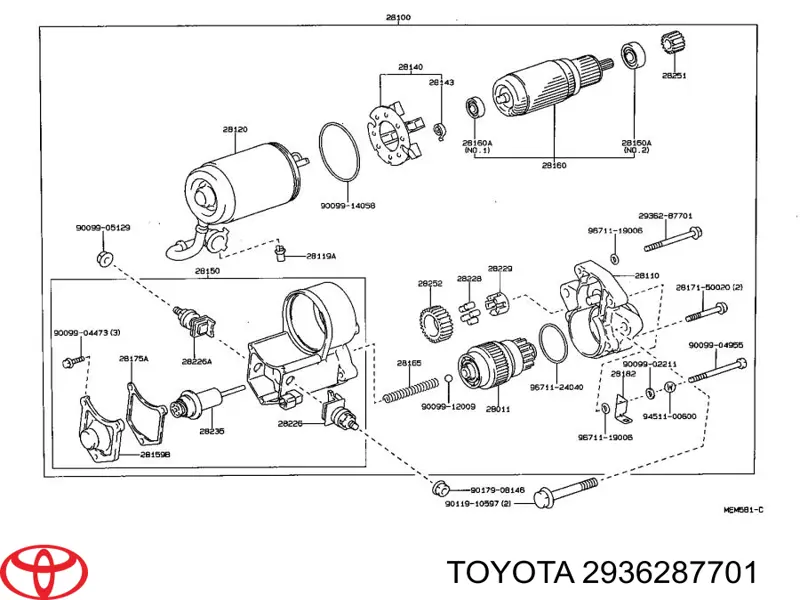 2936287701 Toyota