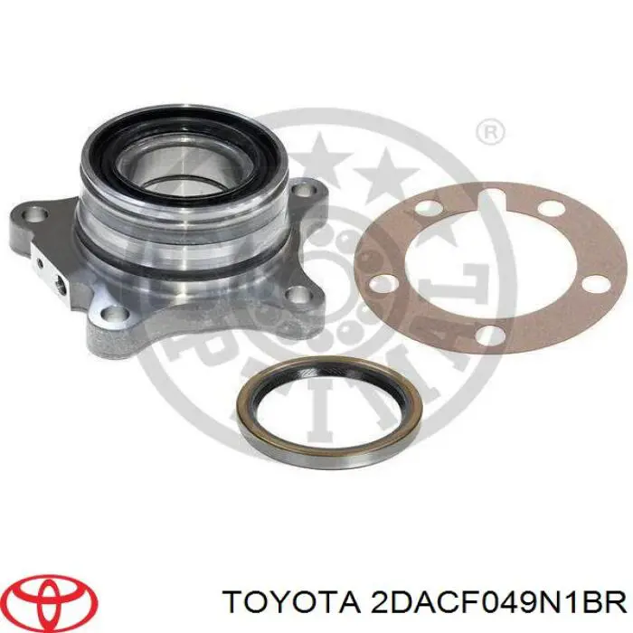 2DACF049N1BR Toyota cojinete de rueda trasero